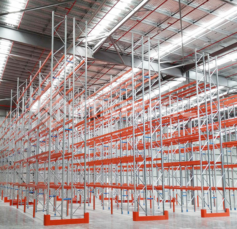 Superlock pallet racking 76.2mm pitch